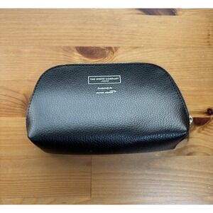 THE WHITE COMPANY London British Airways Exclusive Black Travel Toiletry Bag 7"